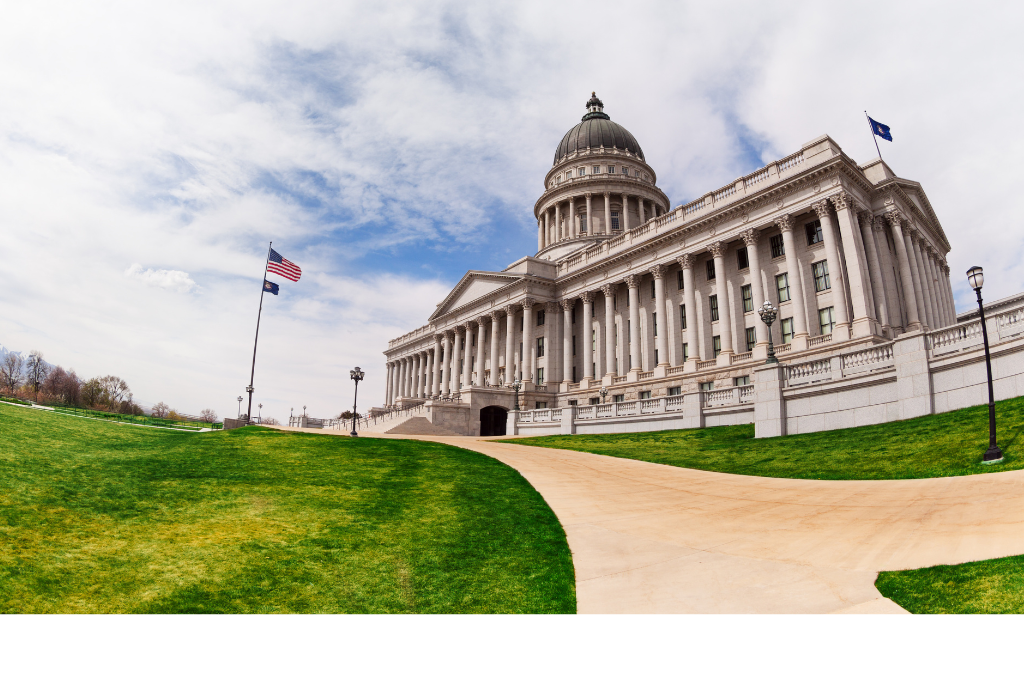 Utah State Capitol Approaching